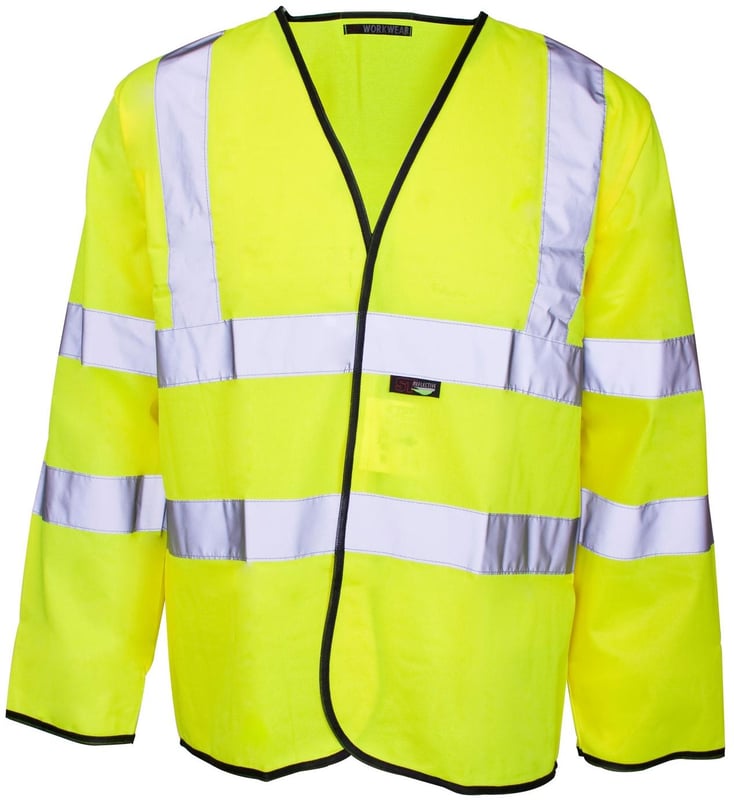Supertouch - Yellow Hi-Vis Long Sleeve Vest - Jerkin - ST-37441