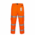 Orange Hi-Vis 3 Band Combat Trouser - Regular Leg