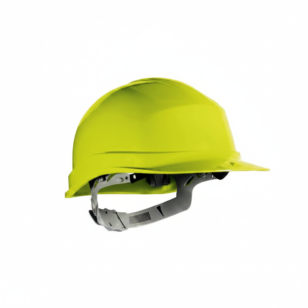 Delta - Yellow - Zircon Polyeth Safety UV resistant Helmet with Slip Ratchet