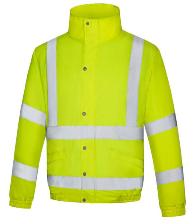 AQUA Classic Hi Vis Bomber Jacket Yellow - FU-JK930-0000-034
